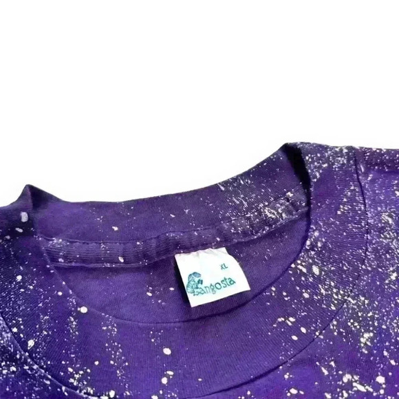 VTG 90s COZUME MEXICO All Over Prints T-shirt Seafloor Frogman Single Stitch XL - Picture 4 of 11